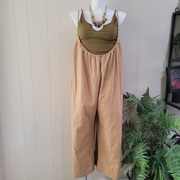 MISSLOOK Pants - Women's Minimalist Jumpsuit Wide Leg Pants Casual Relax Boho Sz OS